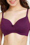 Rosaline Padded Non Wired 3/4th Coverage T-Shirt Bra - Winter Bloom — thumbnail 4